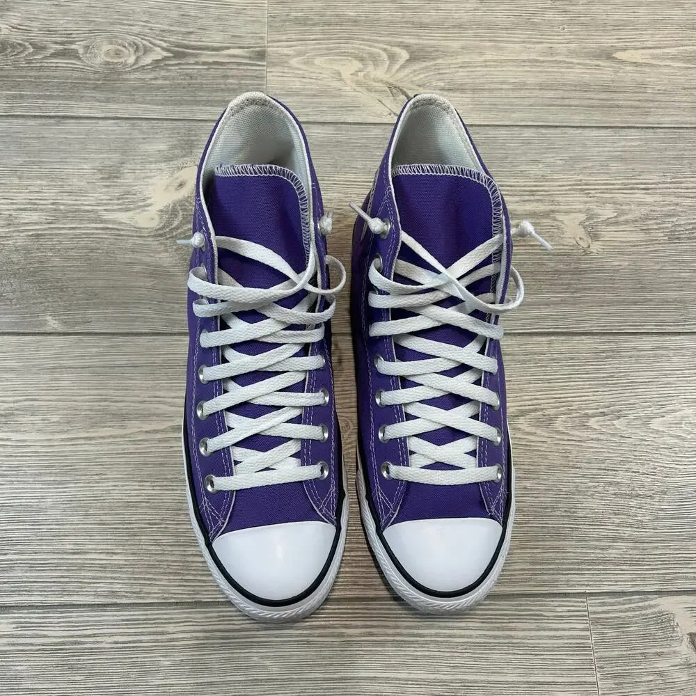 Converse All Star Chuck Taylor High Top Purple Mint Condition Women 10 Men 8 - Picture 5 of 5